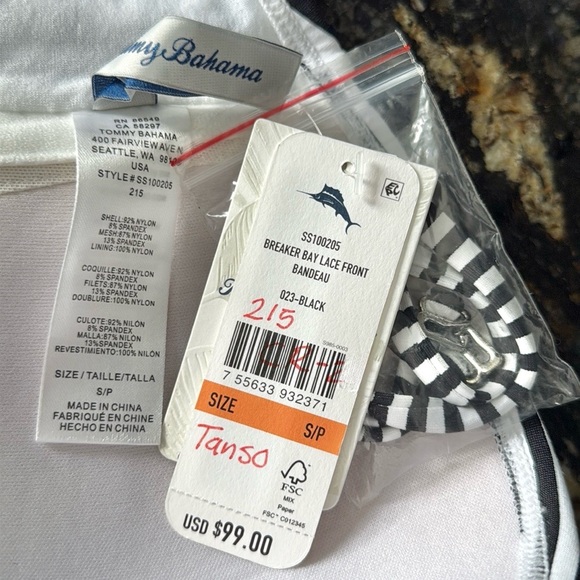 Tommy Bahama Breaker Bay Lace Up Bandeau Top - Picture 13 of 13